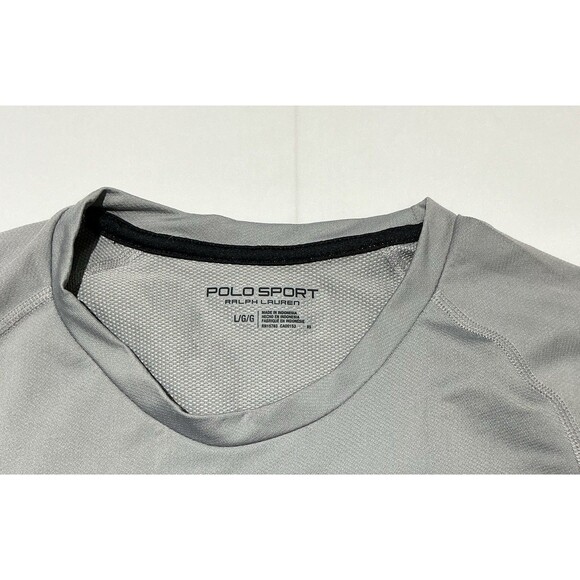 Polo Sport Shirt Mens Large Gray Performance Activewear See Description - Picture 6 of 10